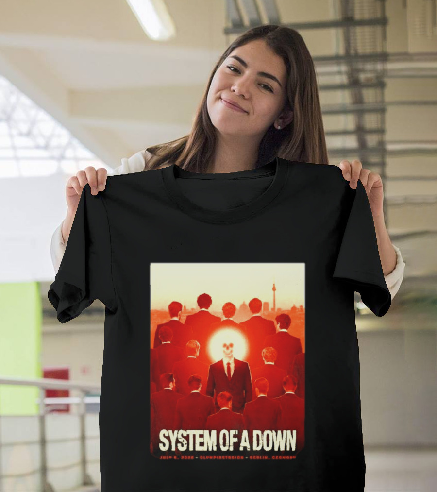System Of A Down July 8 2026 Olympiastadion Berlin Germany Ghost Rider T-Shirt