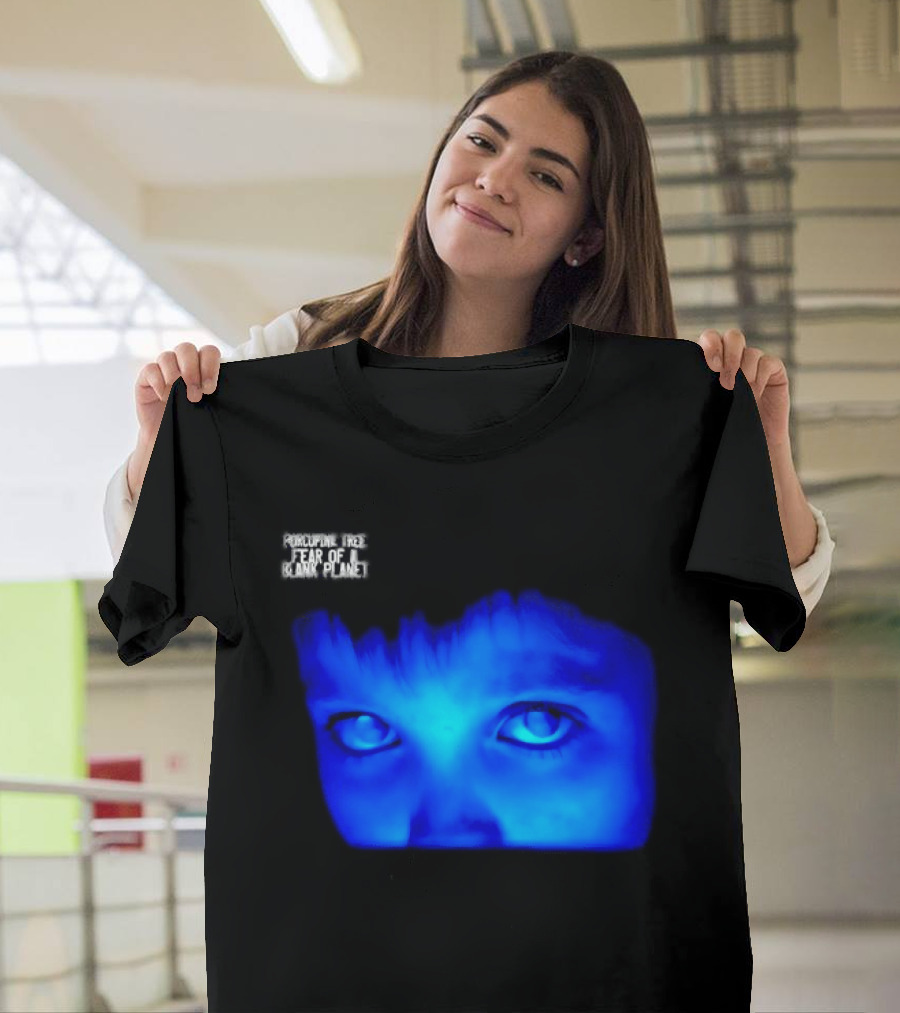 Porcupine Tree Fear Of A Blank Planet 2007 Rock Album Cover Blue Face T-Shirt