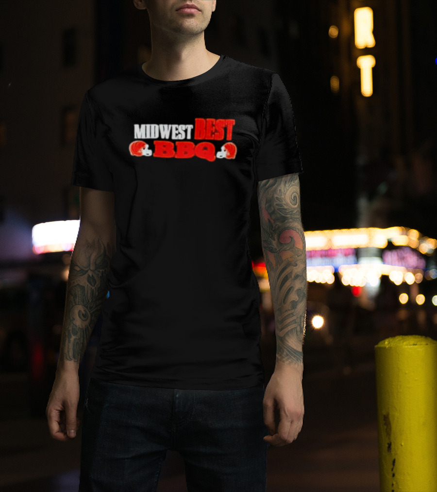 Midwest Best BBQ Cincinnati Bengals Football Helmets T-Shirt