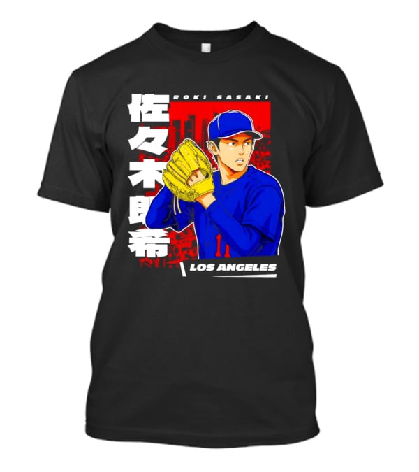Roki Sasaki Los Angeles Baseball Japanese T-Shirt