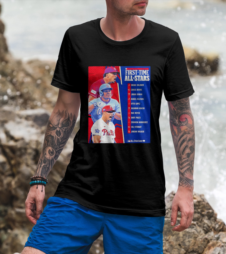 MLB National League First Time All Stars T-Shirt