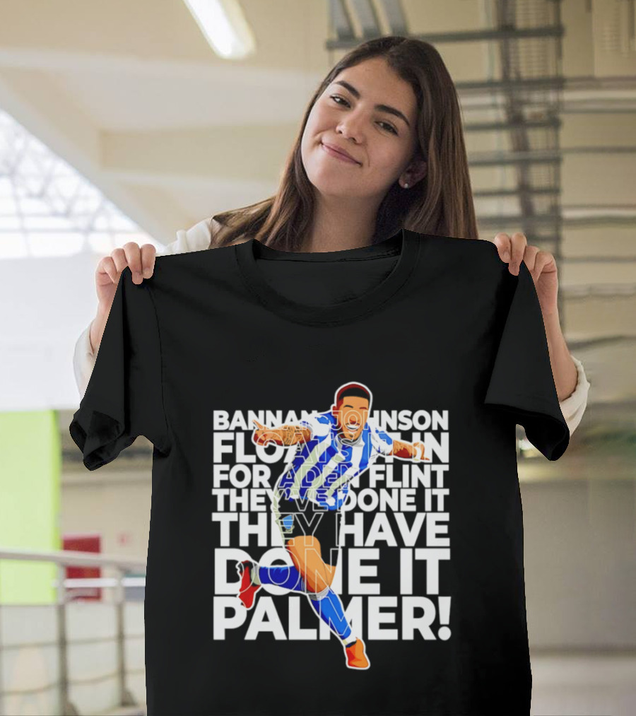 Bannan Johnson Flint Palmer Sheffield Wednesday Victory Celebration T-Shirt