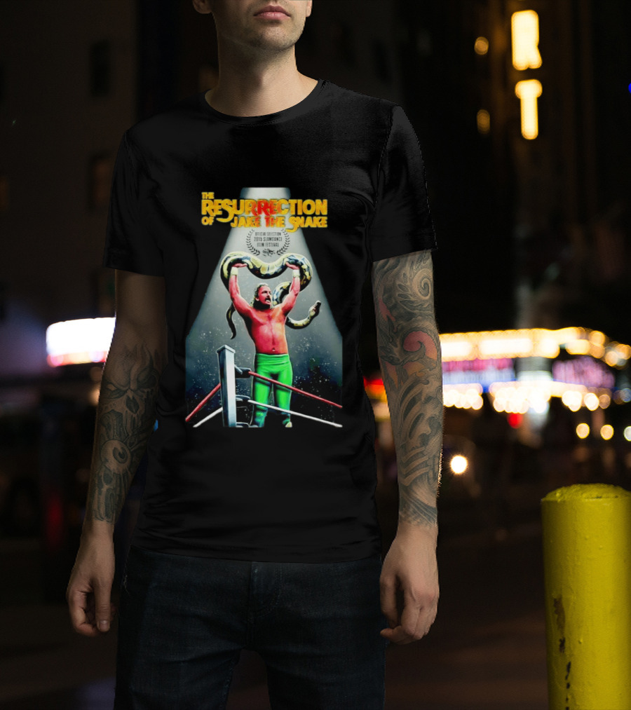 The Resurrection Of Jake The Snake Wrestling Documentary Official Selection 2015 Sundance Film Festival T-Shirt