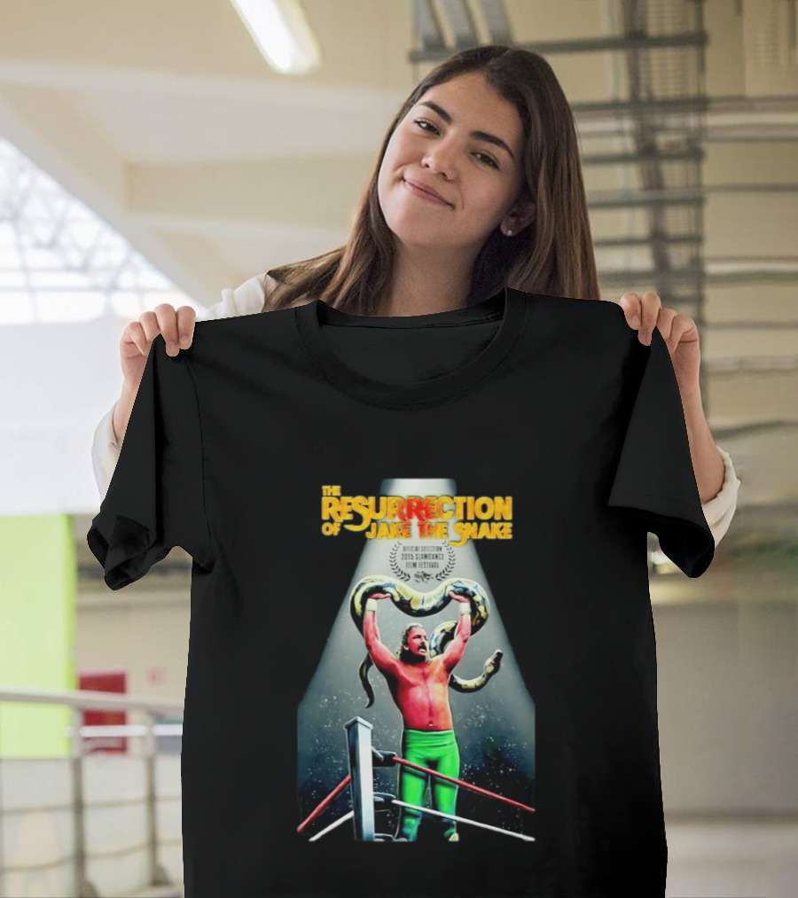 The Resurrection Of Jake The Snake Wrestling Documentary Official Selection 2015 Sundance Film Festival T-Shirt