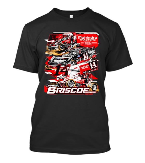 Chase Briscoe Mahindra Tractors Official Tractor Of Tough 14 Racing Collage T-Shirt