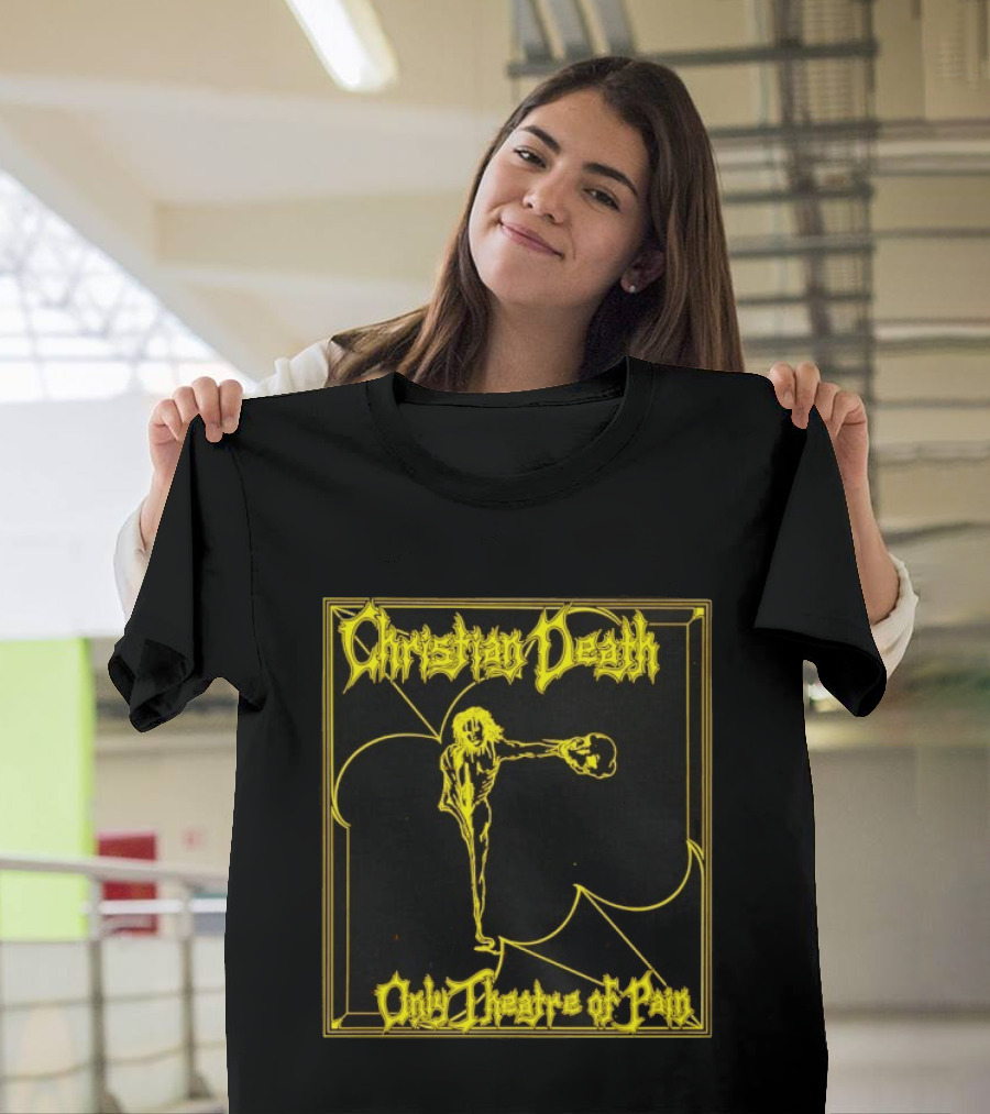 Christian Death Only Theatre Of Pain Skeleton Gothic Rock Aesthetic T-Shirt