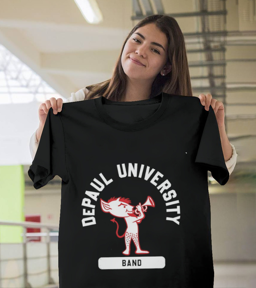 DePaul University Band Blue Demons Mascot Billy Arc T-Shirt
