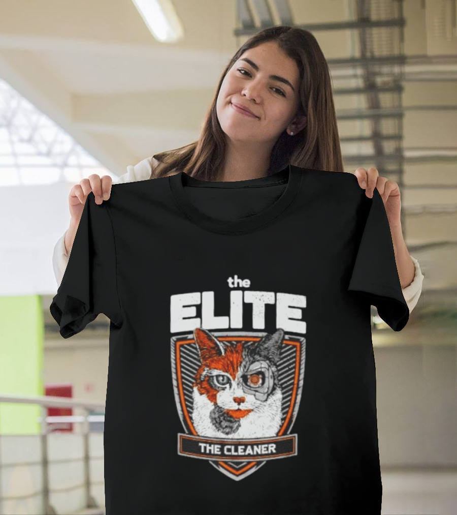 The Elite The Cleaner Cyborg Cat T-Shirt