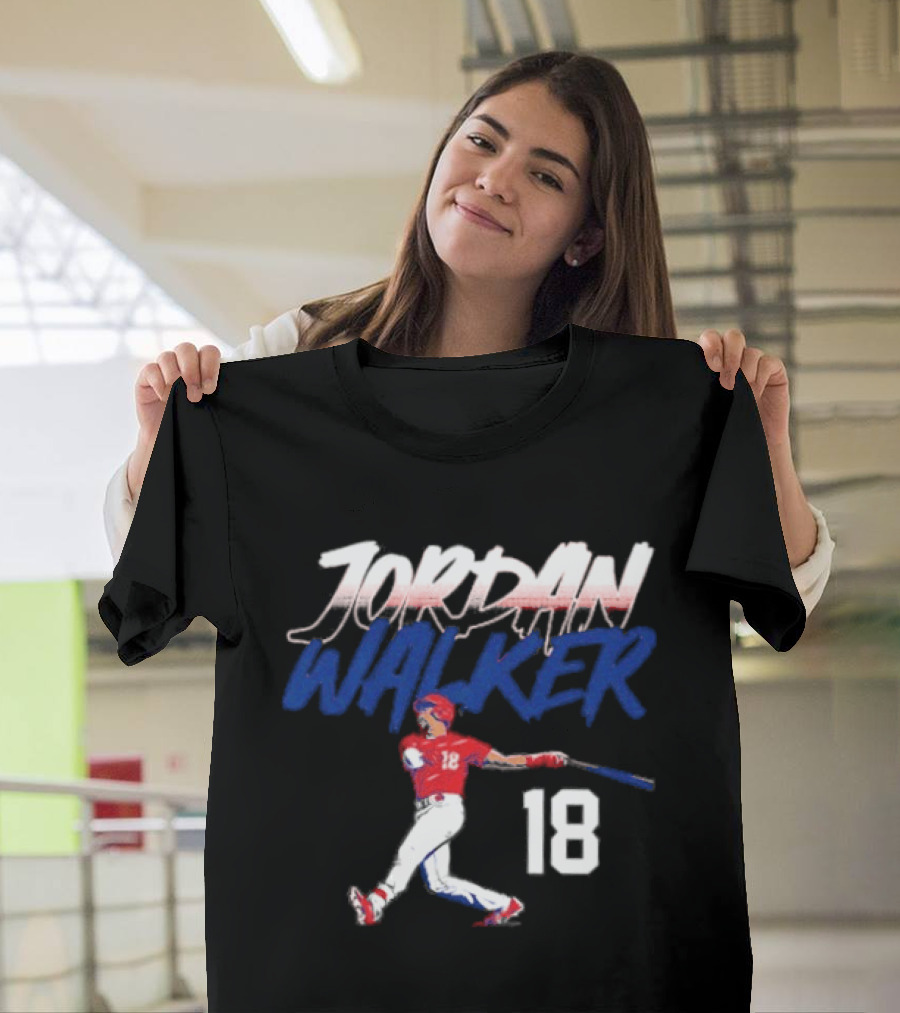 Jordan Walker 18 St Louis Cardinals Swinging Slugger T-Shirt