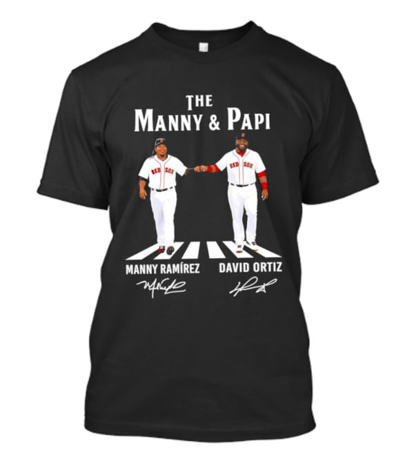The Manny And Papi Manny Ramirez David Ortiz Red Sox Abbey Road Signatures T-Shirt