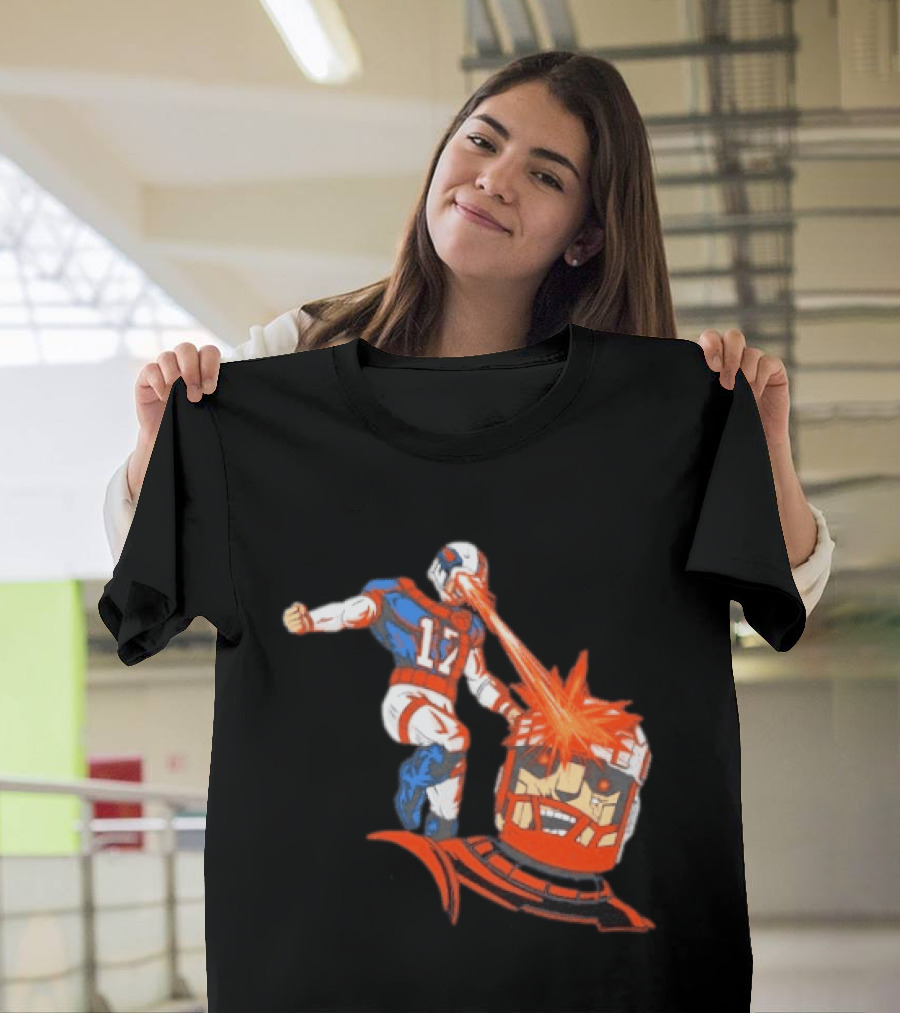 Buffalo Bills Josh Allen Laser Eye Superhero 17 Football Power T-Shirt