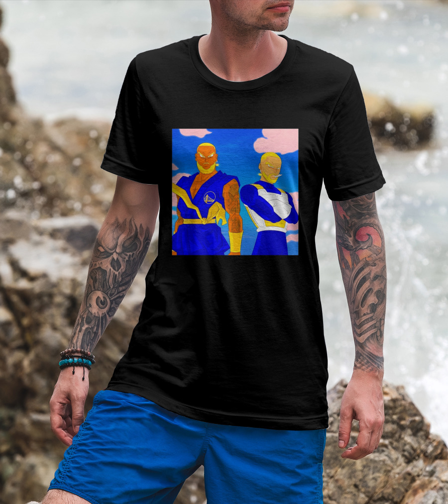 LeBron James Stephen Curry Golden State Warriors Anime Dragon Ball T-Shirt