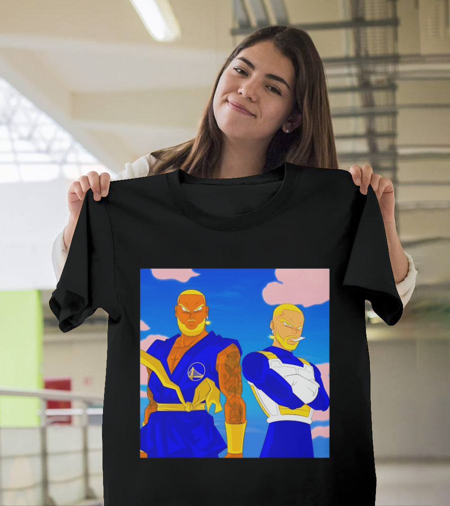 LeBron James Stephen Curry Golden State Warriors Anime Dragon Ball T-Shirt