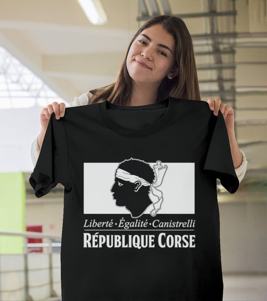 République Corse Liberté Égalité Canistrelli Banner T-Shirt