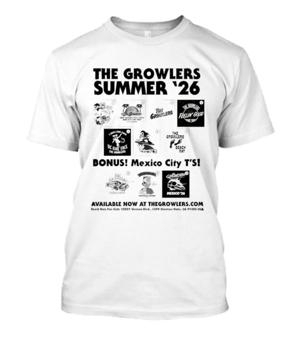 The Growlers Summer '26 Bonus Mexico City Fyi Mexico '26 T-Shirt