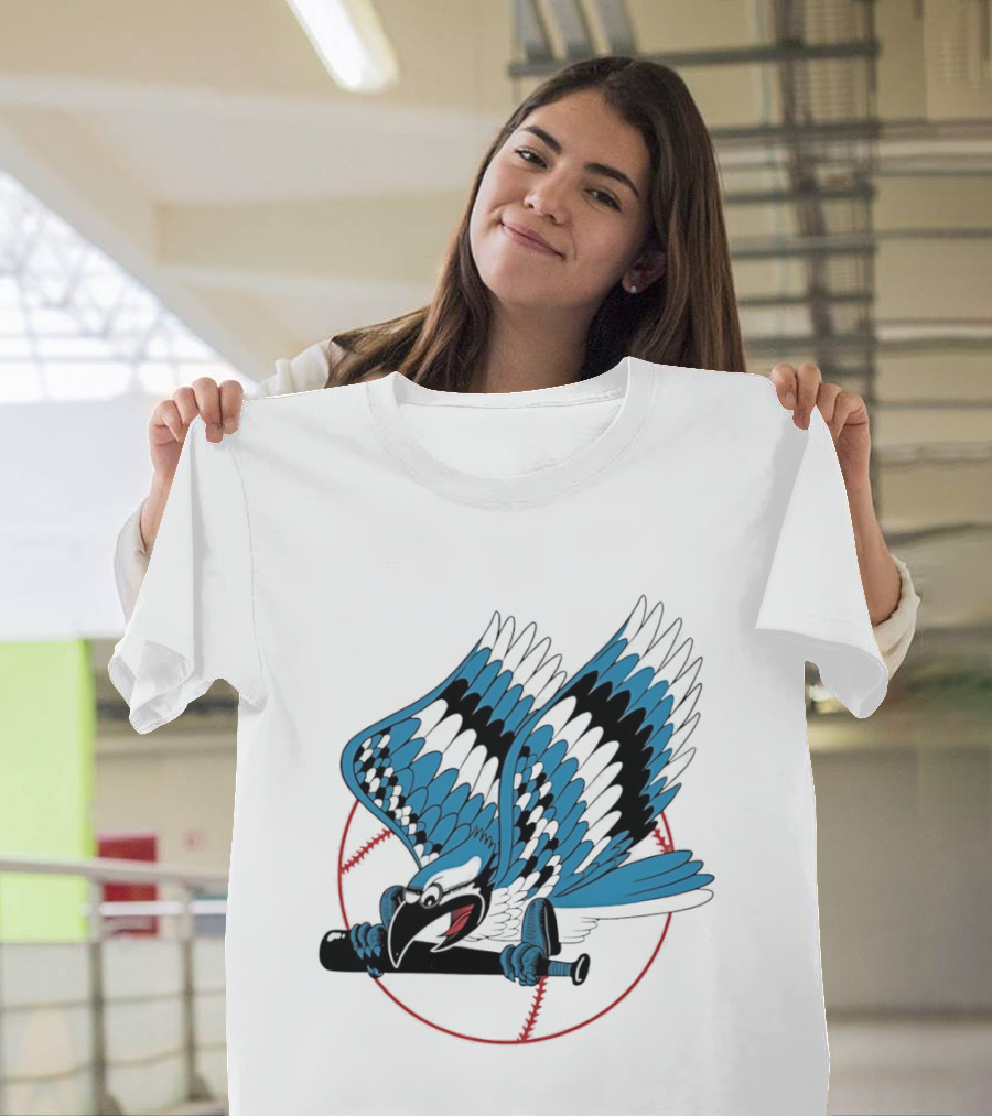 Toronto Blue Jays Flying Logo Majestic MLB Baseball Sportswear T-Shirt