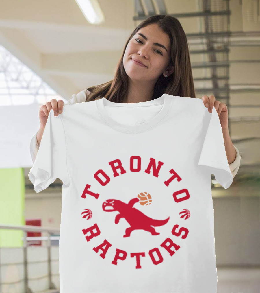 Toronto Raptors Basketball NBA Dinosaur Red T-Shirt