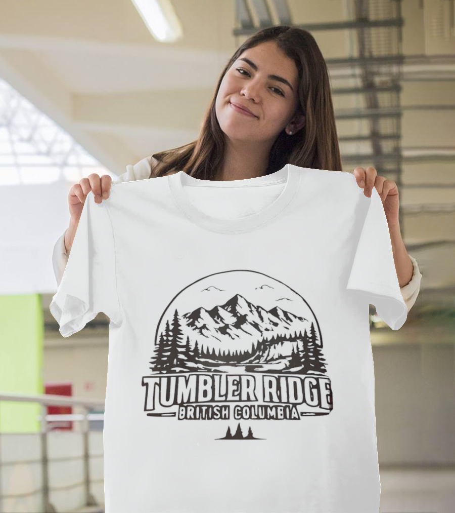 Tumbler Ridge British Columbia Mountain Landscape Scenic Adventure T-Shirt
