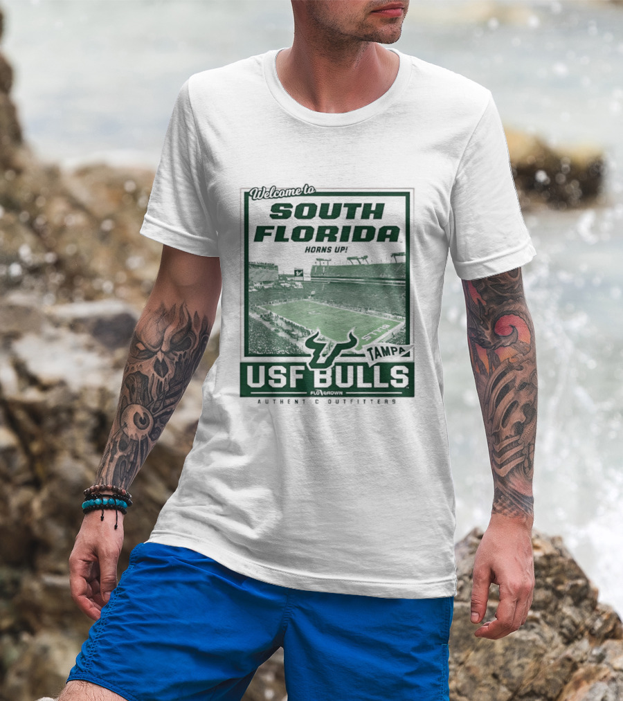 Welcome To South Florida Raymond James Stadium USF Bulls Football T-Shirt