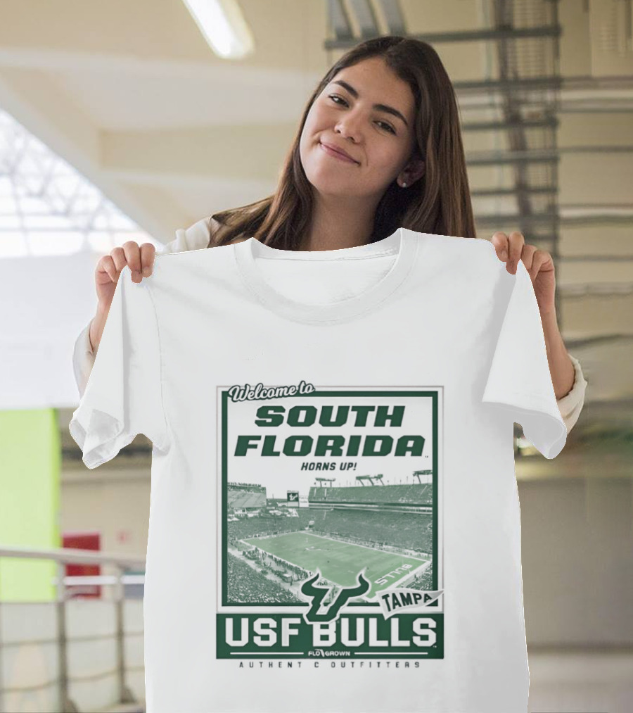 Welcome To South Florida Raymond James Stadium USF Bulls Football T-Shirt