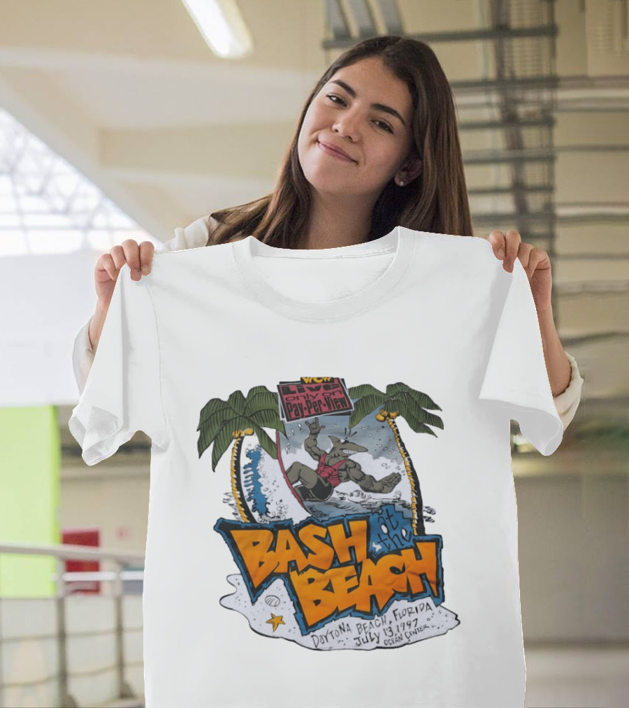 WCW Live Pay Per View Bash At The Beach Daytona Beach Florida July 13 1997 Ocean Center T-Shirt