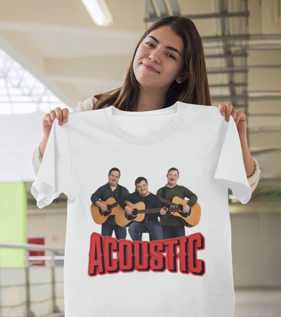 Acoustic Guitar Players Trio Musicians Band T-Shirt