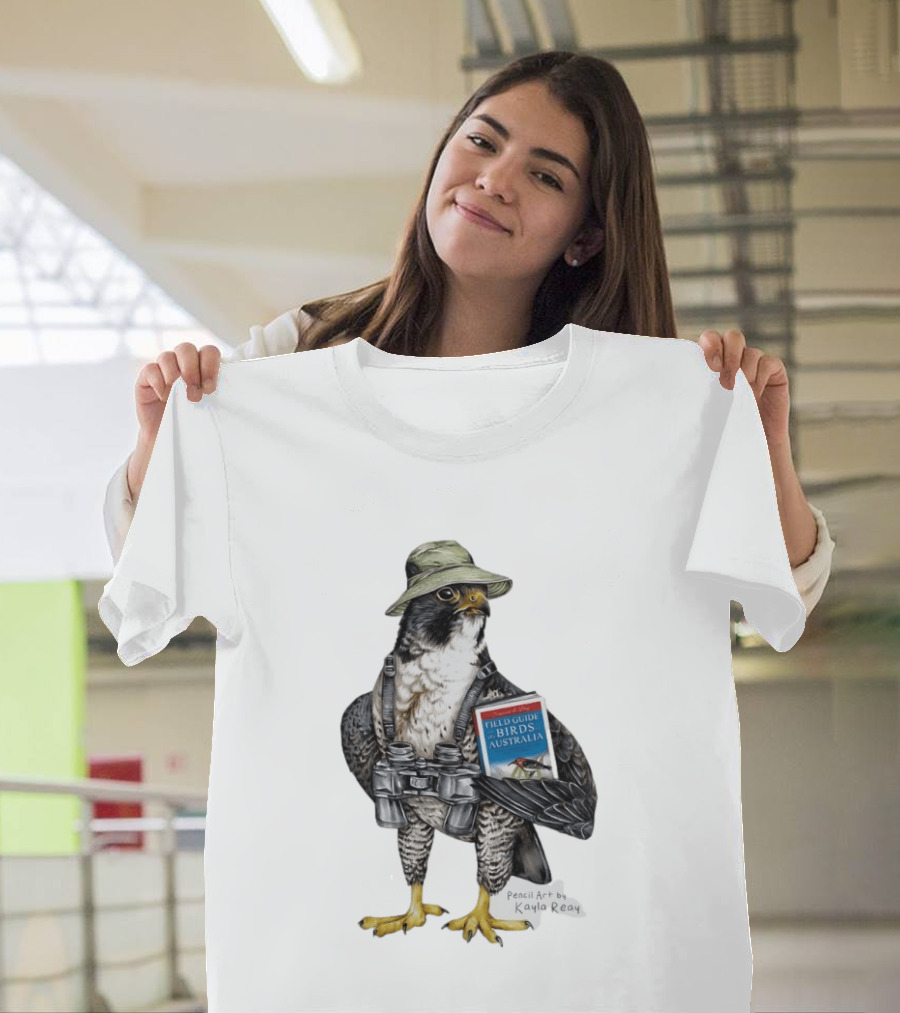 Brenda The Bird Er Field Guide To The Birds Of Australia Pencil Art By Kayla Reay T-Shirt
