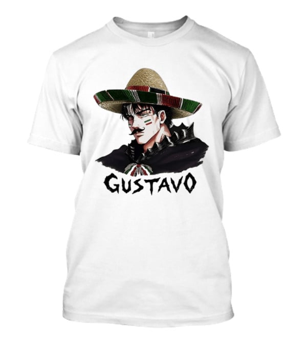 Gustavo Mexican Sombrero Anime T-Shirt