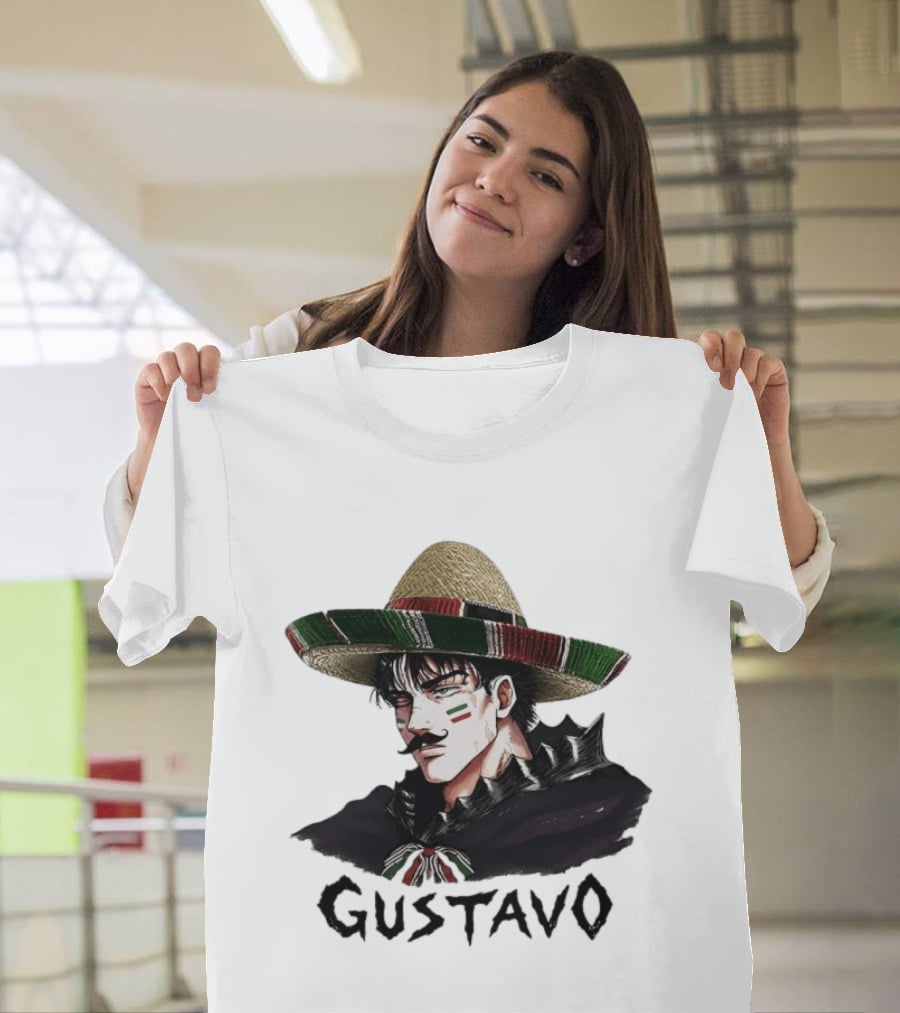 Gustavo Mexican Sombrero Anime T-Shirt
