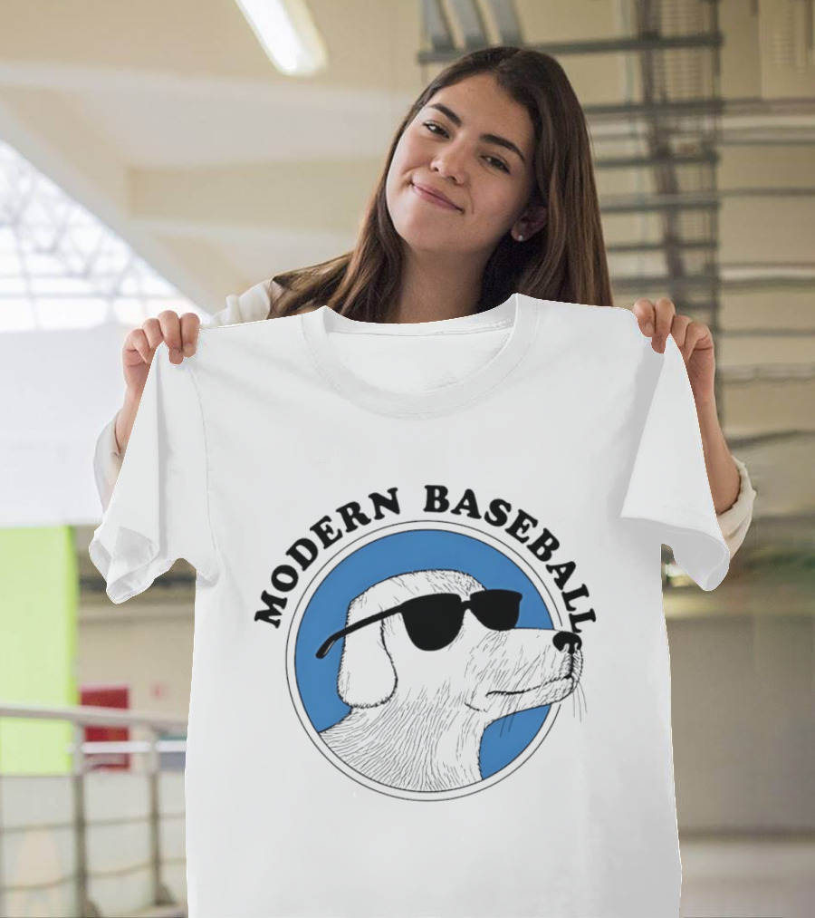 Modern Baseball Dog With Sunglasses T-Shirt