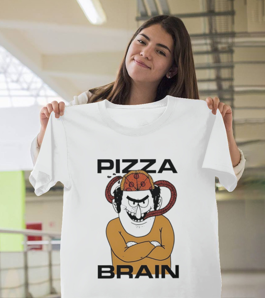 Pizza Brain Cartoon Perry Pizza Hat Monster T-Shirt