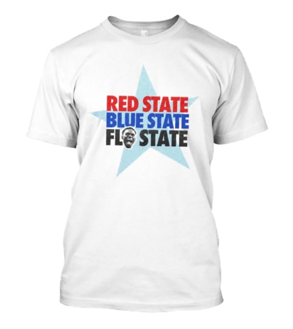 Red State Blue State FL State Florida Politics Star T-Shirt