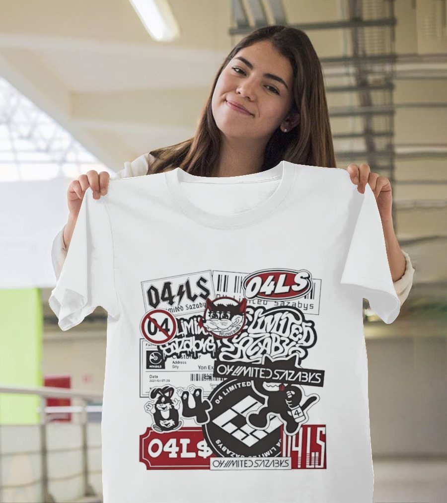 04 Limited Sazabys Sticker Collage Cat Icon O4LS T-Shirt