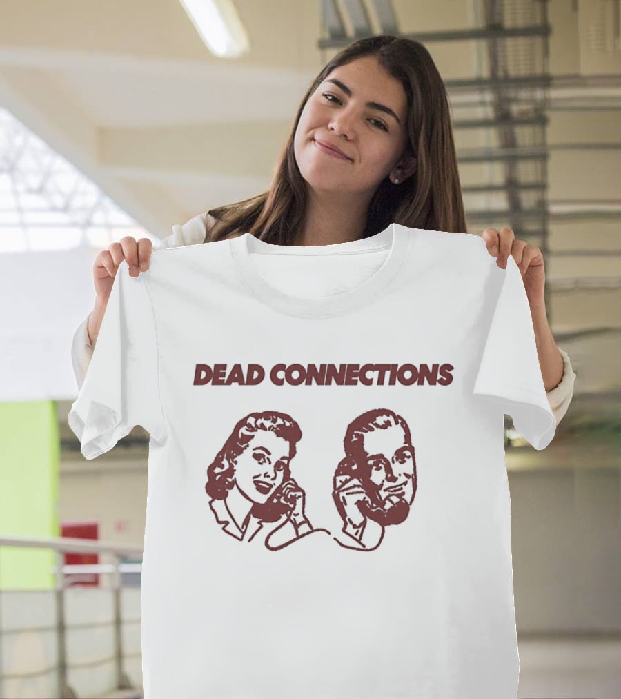 Dead Connections Vintage Phone Couple T-Shirt