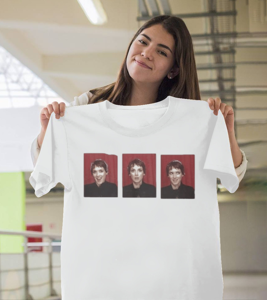 Simone Ashley Winona Ryder Photobooth Red Curtain Triptych T-Shirt