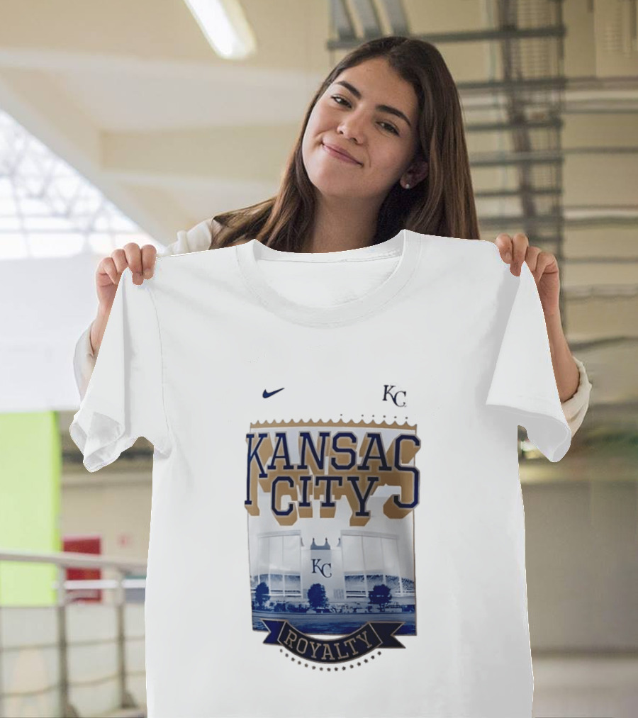 Kansas City Royals Stadium Royalty KC Nike T-Shirt