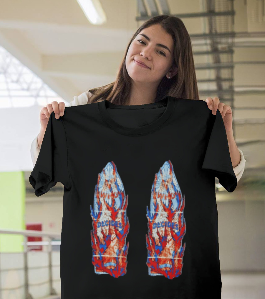 Who Decides War Stained Glass Angels In Flames Streetwear T-Shirt