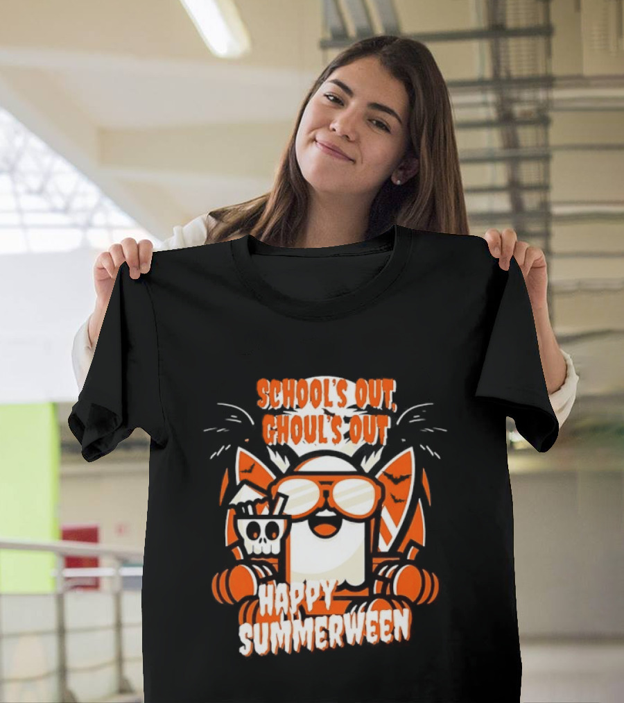 School's Out Ghoul's Out Happy Summerween Retro Fun T-Shirt