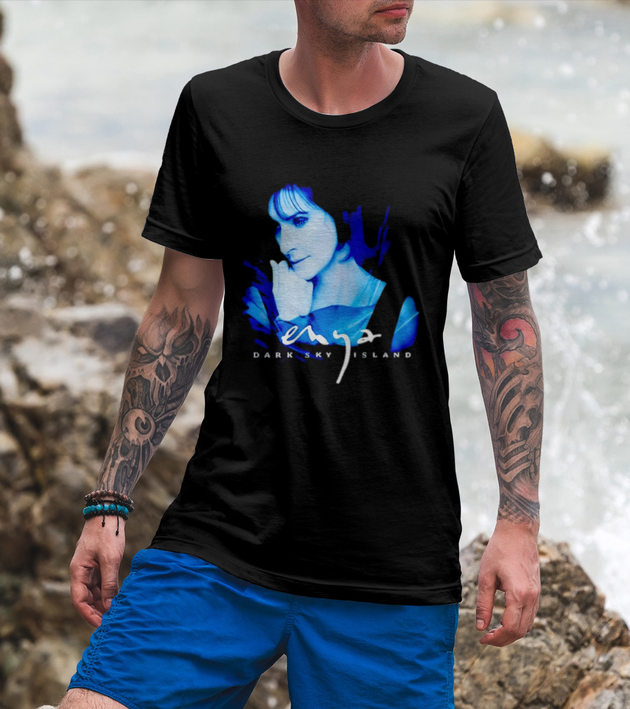 Enya Dark Sky Island Album Blue T-Shirt