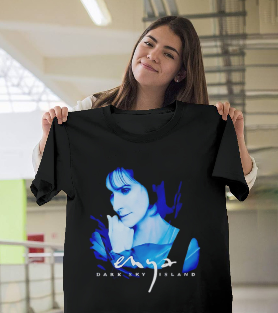 Enya Dark Sky Island Album Blue T-Shirt