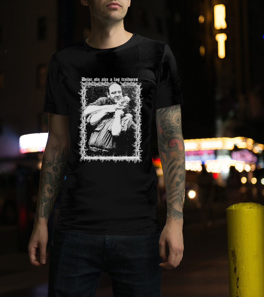 James Gandolfini Dejar Sin Aire A Los Traidores Mafia Power Cinematic T-Shirt