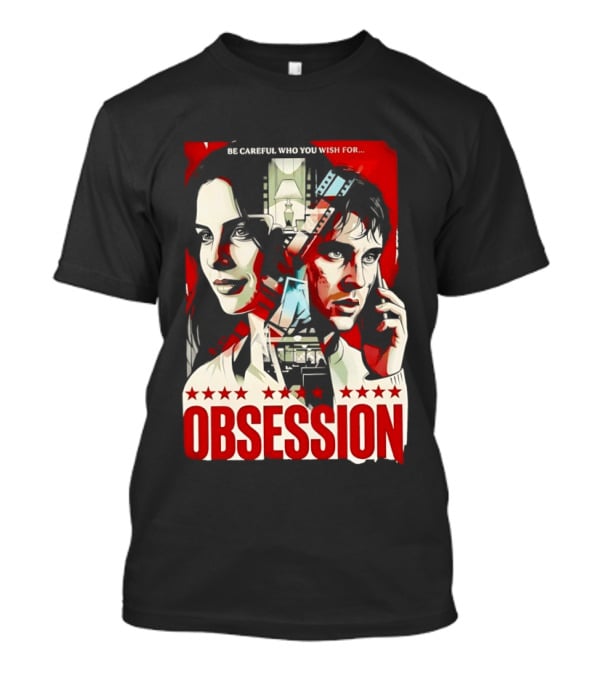 Obsession Be Careful Who You Wish For Movie Red And White Faces T-Shirt