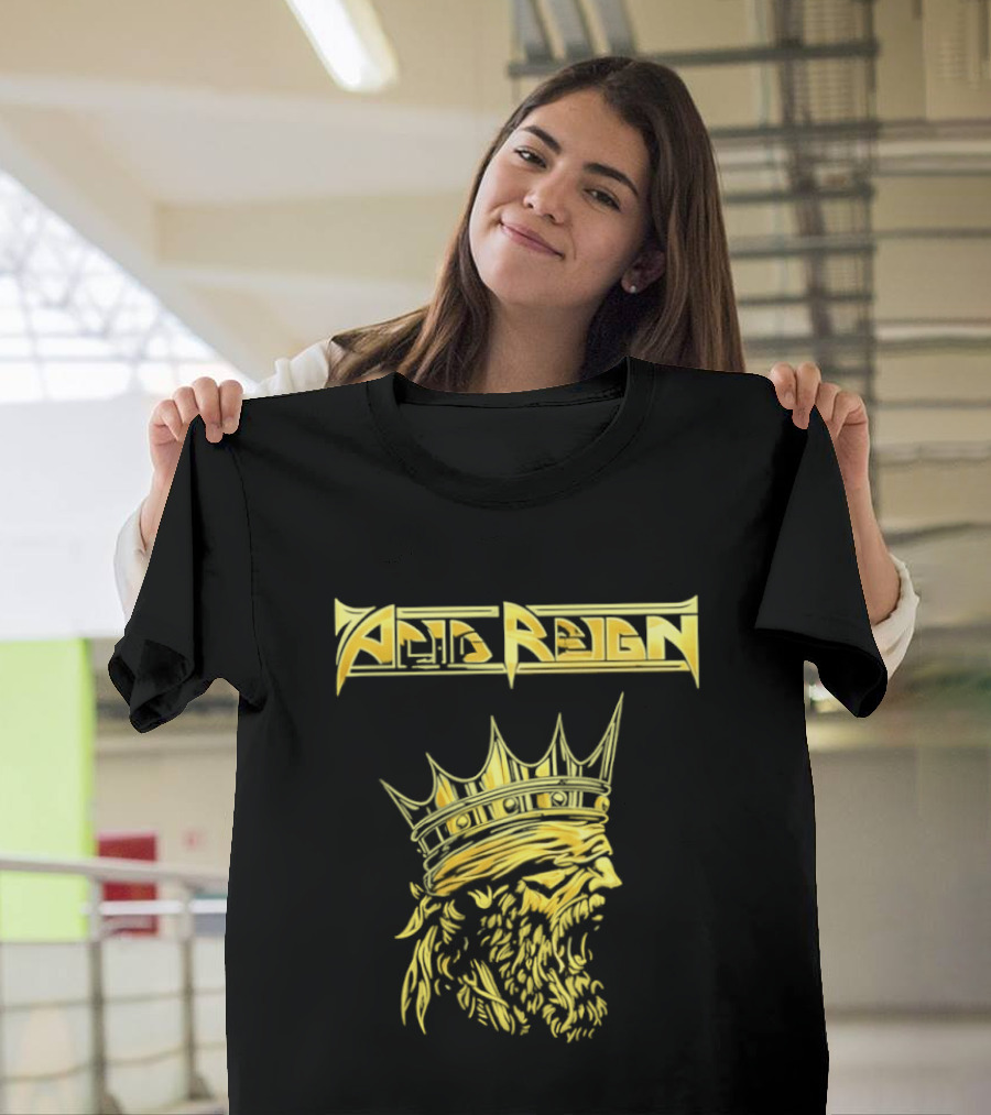 Acid Reign Golden King Thrash Metal Band T-Shirt