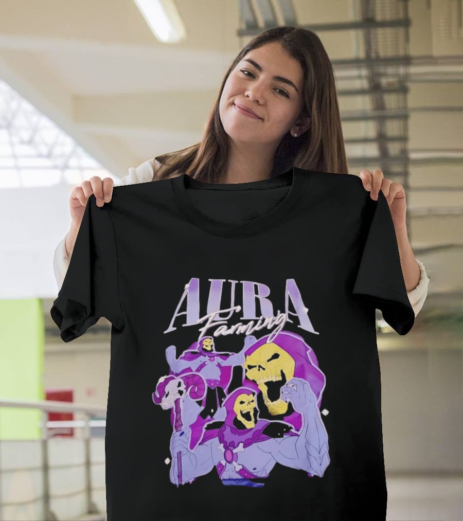 Aura Farming Skeletor Masters Of The Universe T-Shirt