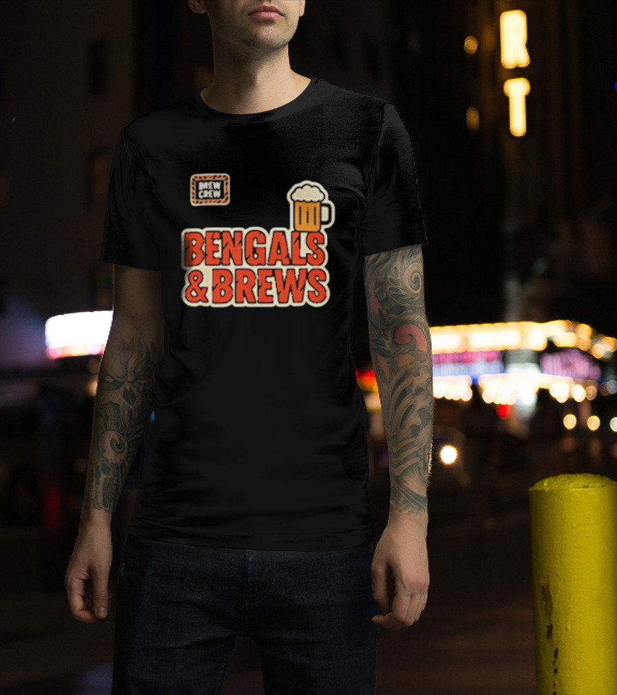 Bengals And Brews Brew Crew Beer T-Shirt