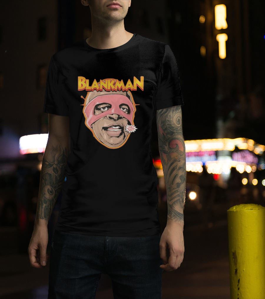 Blankman Look I'm A Crime Fighter Mask T-Shirt