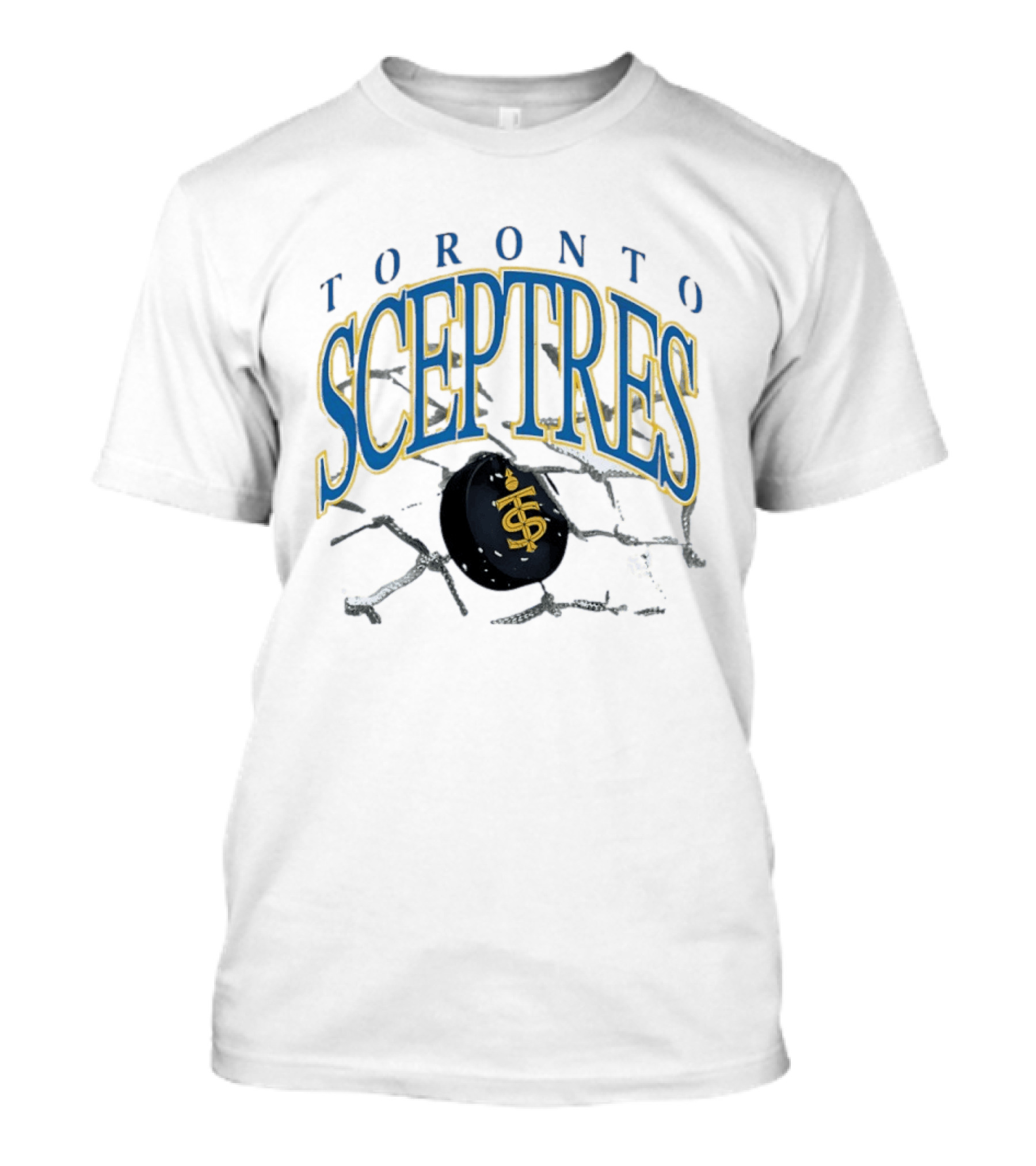 Toronto Sceptres Hockey Vintage Style With Hockey Puck And Chain T-Shirt