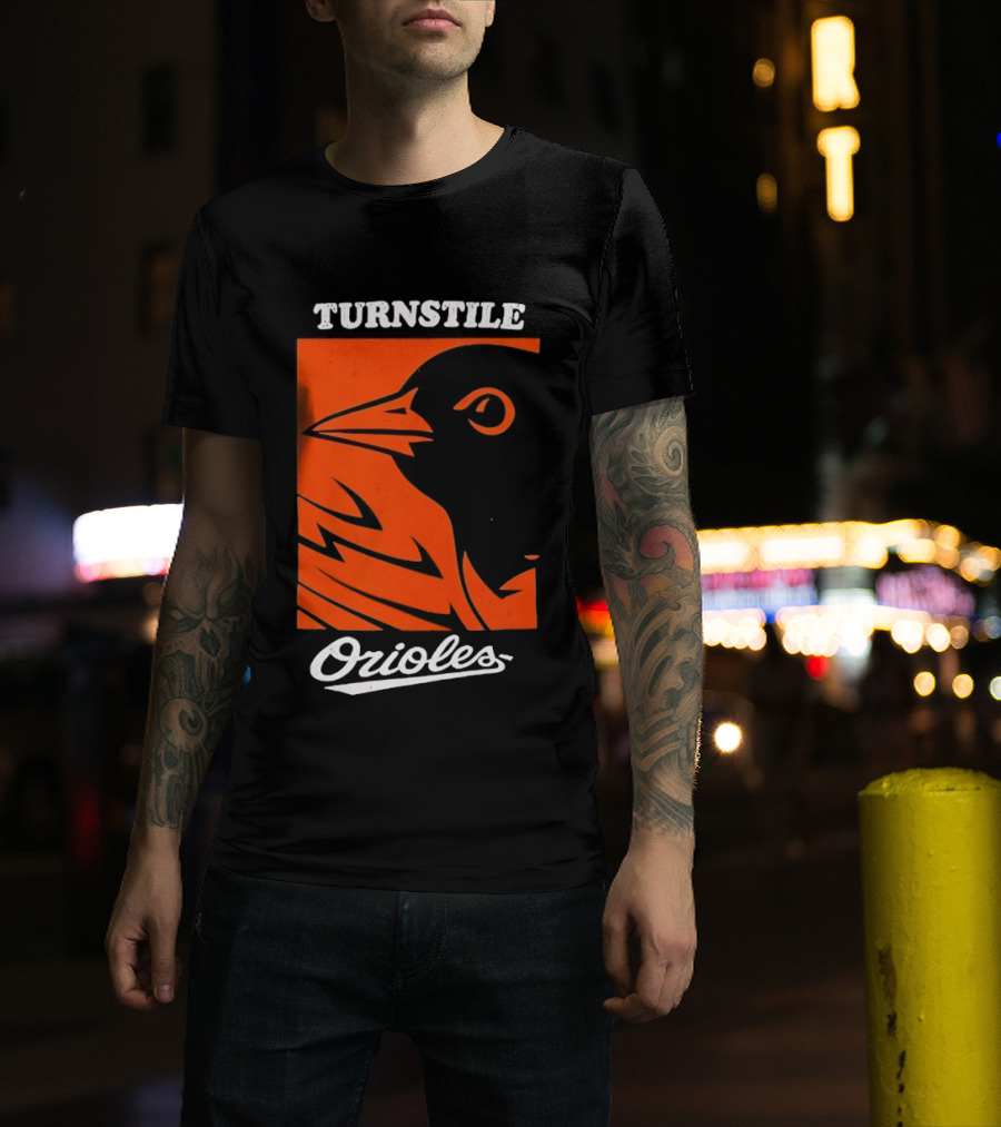 Turnstile Orioles Bird Orange T-Shirt