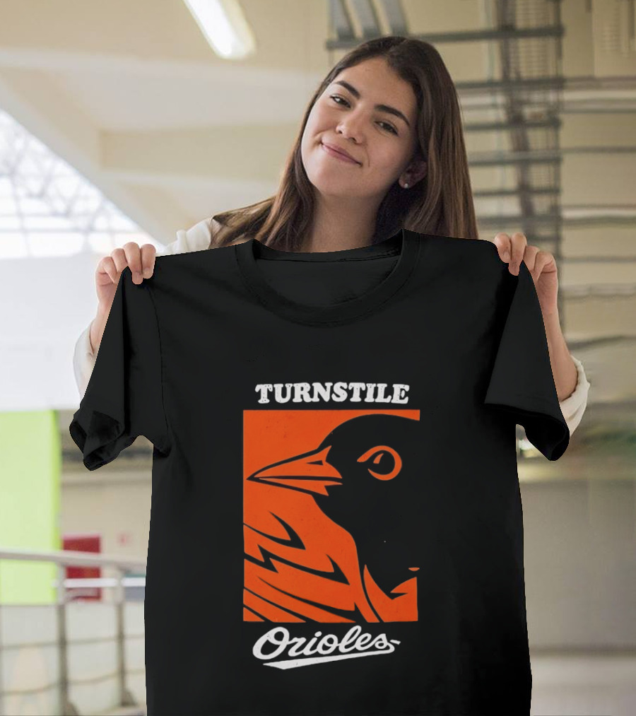 Turnstile Orioles Bird Orange T-Shirt