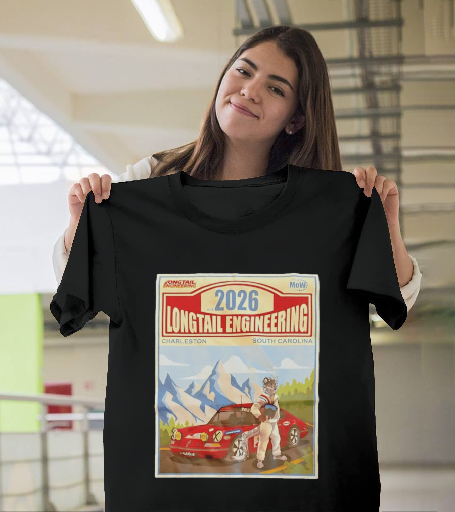 Longtail Engineering 2026 Racing Adventure Charleston South Carolina T-Shirt